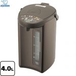 象印 マイコン沸とう電動ポット 電気ケトル・ポット 容量：4.0L  メタリックブラウン ≪CD-WZ40-TM≫