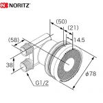 ノーリツ 循環アダプター ガス給湯器部材 品名コード：0709084 フレキ接続  ≪JX-F≫