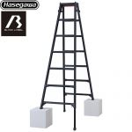 長谷川工業 はしご兼用脚立 RYZB 7段 はしご・脚立 ブラックレーベルシリーズ 最大使用質量：100kg  ブラック 【直送 代引・時間指定 不可】 ≪RYZB-21a≫