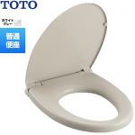 普通便座 TOTO 普通便座 エロンゲートサイズ(大形) 抗菌 便座・便ふたソフト閉止 ホワイトグレー 【送料無料】≪TC302-NG2≫