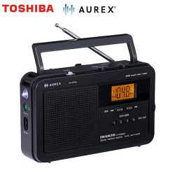 東芝 LEDライト付きホームラジオ AUREX オーディオ AX-HRT60(K)