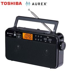 東芝 LEDライト付きホームラジオ AUREX オーディオ AX-SHR70(K)