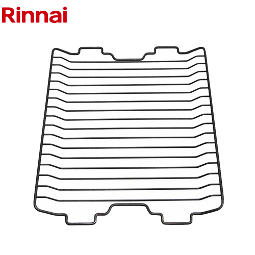 リンナイ グリル焼き網 フッ素コート ビルトインコンロ部材 サイズ：幅257×奥行334（mm）  黒 ≪074-030-000≫