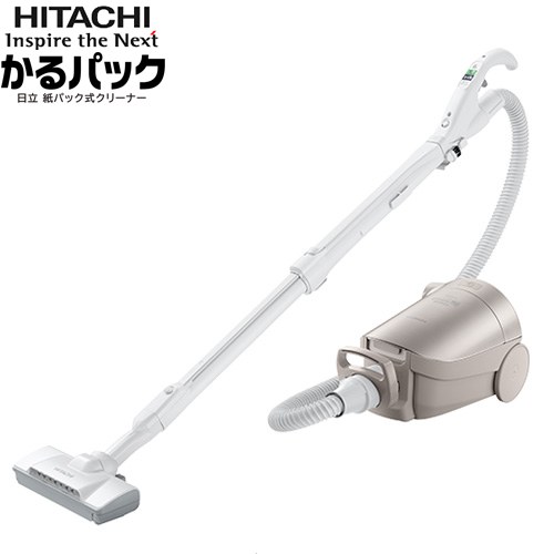 日立 紙パック式クリーナー かるパック 掃除機 紙パック式 1.3L  ライトゴールド ≪CV-KP900M-N≫