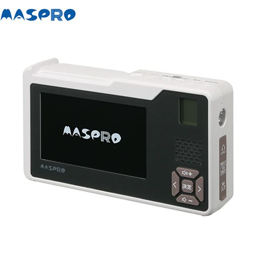 マスプロ 手回し充電テレビ・ラジオ オーディオ 4種類の電源で使用可能  ホワイト ≪HCTVR2≫