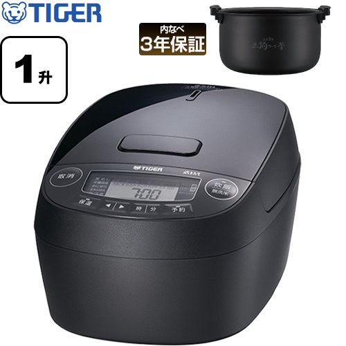 タイガー 圧力IHジャー炊飯器 炊飯器 圧力IH 1.8L 1升炊き  グロスブラック ≪JPV-M180-KG≫