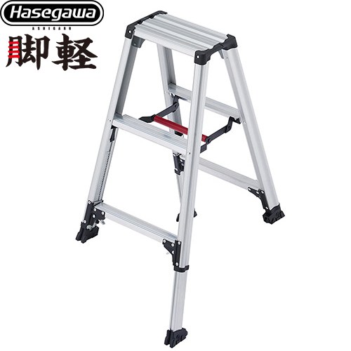 長谷川工業 脚軽シリーズ 脚軽伸縮タイプ 3段 はしご・脚立 脚立 RZS-a 最大使用質量：100kg  【特別配送】【代引不可】 ≪RZS-09a≫