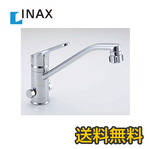 INAX　キッチン水栓　クロマーレ　キッチンシャワー付シングルレバー混合水栓(分岐口付)　蛇口　整流&スポット微細シャワー　【送料無料】≪SF-HB442SYXB≫