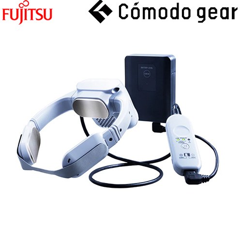富士通ゼネラル Comodo gear スポットエアコン wearcon 水冷式  ライトグレー（ネック部）  ネッククーラー≪WA-N6R4B202≫