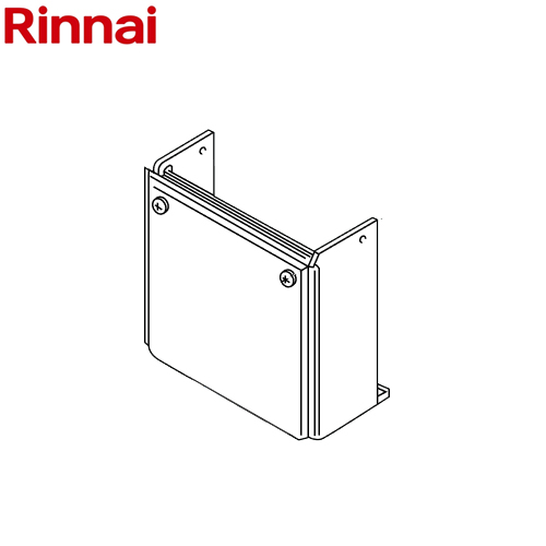 リンナイ ガス給湯器部材 配管カバー コードNo.24-1602 シャイニーシルバー ≪WOP-F101-K-SS-650≫